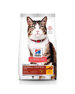 Hill's Science Diet, Alimento para Gato Adulto Hairball Control, Seco (bulto) 1.6kg