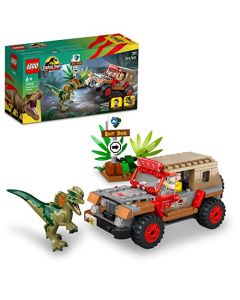 LEGO Set de Juguetes de construccion Jurassic World 76958 Emboscada al Dilofosaurio 211 Piezas