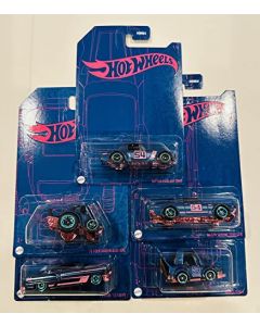 Hot Wheels 2022 - Pearl & cromado Series 2 - Juego de 5 - Con Out Chase - Skyline 2000 GT-R, Fairlady Z, Baja Bug, 53 Chevy, Sintonizador Manga - Se envía envuelto en burbujas en una caja