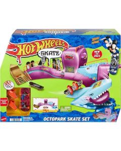 Hot Wheels Skate Pista de Juguete Skatepark de Pulpo se Incluye una Exclusiva patineta para Dedos para niños de 5 años en adelante