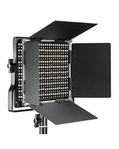 Neewer Professional Metal Bi-color LED Video Luz Regulable para Estudio YouTube Retrato Producto Fotografía Vídeo Shooting con Macro Durable y 660 Bombillas, Soporte U y Parasol, 3200-5600K, CRI 96+