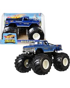 Hot Wheels Monster Trucks, 1:24 Pie Grande, Vehículo de Juguete para niños de 3 años en adelante