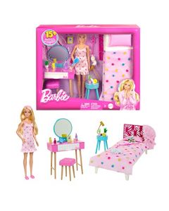 Barbie, Set de Juego Cuarto de los Sueños con Accesorios, Película, Juguetes para Niñas, Movie, Edad 3 Años en Adelante