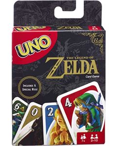 Mattel Games - Juego de cartas UNO The Legend of Zelda para una noche familiar con gráficos de The Legend of Zelda y Special Rule