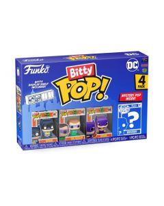 Funko Bitty Pop! DC - Batman, Batgirl, The Riddler Y una Minifigura Misteriosa Sorpresa - 0.9 Inch (2.2 Cm) - DC ComicsColeccionable - Repisa Apilable Incluida - Idea de Regalo