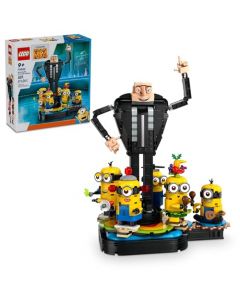 LEGO® GRU 4: Mi Villano Favorito Modelo de GRU y los Minions Personajes de la película en Formato de Juguete construible, Regalo de cumpleaños para niños y niñas 75582