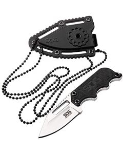 SOG Specialty Knives and Tools NB1002-CP Instinct Mini Fixed Blade Knife with G10 Handle and 1.9-inch Blade