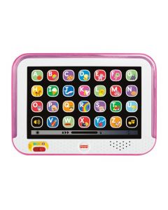 Fisher-Price Ríe y Aprende Juguete para Bebés Tablet De Aprendizaje Crece Conmigo Rosa para bebés de 1 año en adelante