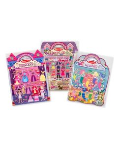 Melissa & Doug - Princesa Puffy Sticker Playset, Combo de calcomanías infladas