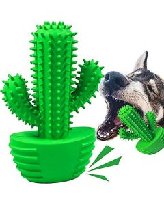 Wolfi Juguete para masticar para perro, juguete funcional para cepillado y cuidado dental para mascotas, juguete y cepillo de caucho natural, juguete y cepillo resistente a mordeduras.