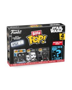 Funko Bitty Pop! Star Wars - Darth Vader, Tie Fighter Pilot, Stormtrooper Y una Minifigura Misteriosa Sorpresa - 0.9 Inch (2.2 Cm) Coleccionable - Repisa Apilable Incluida - Idea de Regalo