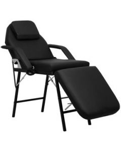 Silla Faciales Reclinable Cama Masaje Tatuajes Lashista Spa - Negro