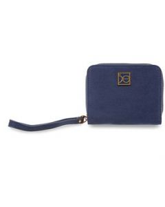 Cartera Cloe para Mujer Chica en Suede con Maneral Azul Marino