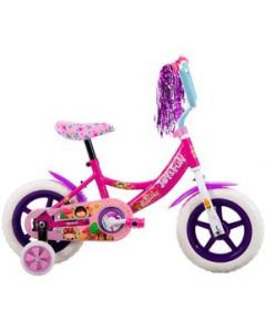 Bicicleta Veloci Joy &amp; Fun Haditas Eva Rodada 12 Rosa infantil