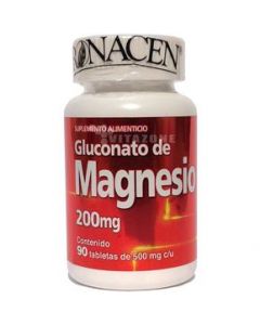 Gluconato de Magnesio 90 tabs 200 mg Pronacen.