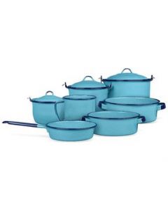 Batería de Cocina 10 Pz Popular Peltre Cinsa Azul