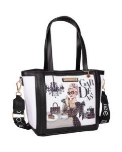 Bolsa Satchel Nicole Lee de tela con textura - Sisters Secret - UNITALLA