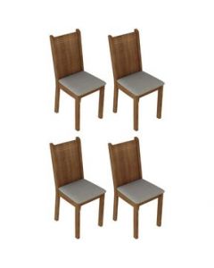 Kit de 4 Sillas Madesa - Beige