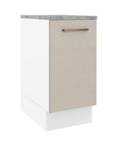 Mueble de Cocina 40 cm 1 Puerta Blanco/Crema Agata Madesa - Blanco/Crema