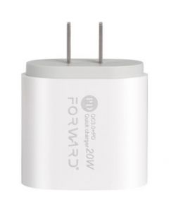 Cargador Forward Dual Con Entrada USB y Tipo C 20W-Blanco