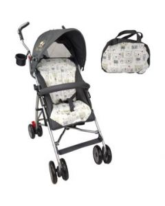 Carriola para Bebe de Baston Compacta,Plegable,Ligera,Reclinable Gris - Gris