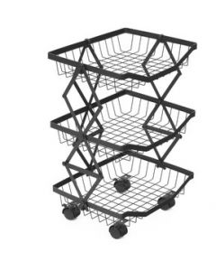 Organizador de Cocina Carrito Estante Plegable 3 Niveles