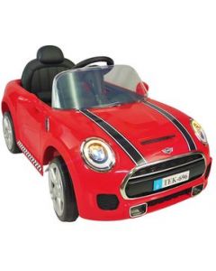 Carro eléctrico para niños con control remoto 12V cooper - Rojo