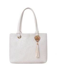 Bolsa De Mujer Fana Kara Color Blanco Fina