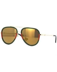 Lentes de Sol Gucci Gg0062s 010 Aviator - UNITALLA