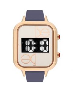 Reloj Digital Cloe Con Extensible De Silicón Color Lila OE2327