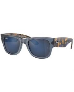 Lentes Ray Ban RB0840S 6638/O4 Mega Wayfarer Azul Carey - MEDIANA