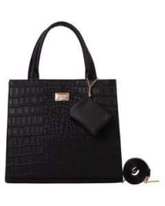 Bolsa De Mujer Fana Kala Color Negro Elegante