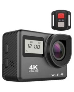 Camara Deportiva Sport Cam 4k Wifi y Accesorios Gratis Fralugio Negro