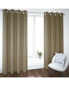 Cortina BlackOut Rebeca - 2 Paneles Calidad Premium -Beige