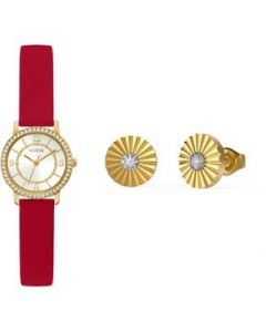 Kit Reloj y Aretes Guess MELODY para Dama GW0469L1-K24 Rojo