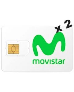 2X1 Chip Simcard Movistar Lada Gdl 33 - 4gb Sin Contrato - Blanco