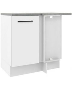 Mueble Inferior de Cocina Esquinero Madesa Agata 1 Puerta Blanco - Blanco