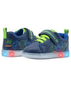 Tenis Niño Luz Led Bubble Gummers Velcro Nimbus 14-19 - 17