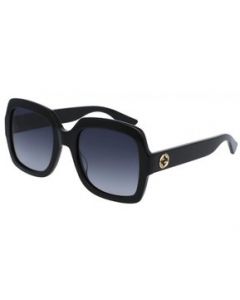 Lentes de sol Gucci GG0036S 001 Square Shape Negro Degradado Dorado - M