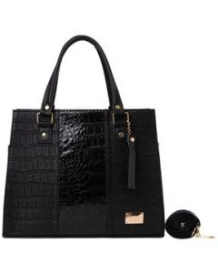 Bolsa De Mujer Fana Irma Color Negro Premium