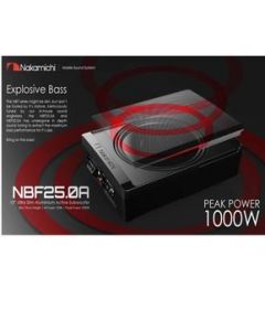 Subwoofer Amplificado Nakamichi NBF25.0A de 1000 W 10 Pulgadas 4 Oh - G