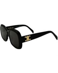 Lentes Celine CL40262U 01A Oval Square Shape Black Gold - MEDIANA