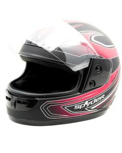 Casco Para Moto Cerrado L Rojo Negro