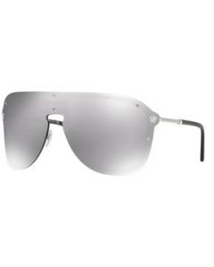 Lentes Versace VE2180 1000/6G New Aviator Plata Con accesorios - MEDIANA