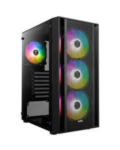 Gabinete Gamdias Aura GC2 Media Torre Atx Sin Fuente Argb Negro