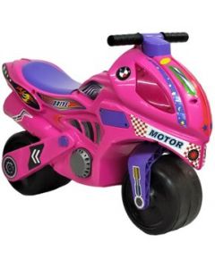 Montable para Niños Moto Correpasillos, largo 68 cm Rosa - Rosa