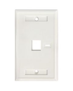 INTELLINET - TAPA (FACEPLATE)  BLANCO 1 PERF. ETIQUETA