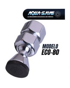 Regadera Ecológica Y Economizadora AquaSave ECO80 - Cromo - Unico