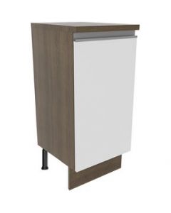 Mueble de Cocina Madesa Glamy 35 cm 1 Puerta Marrón/Blanco - Marron/Blanco