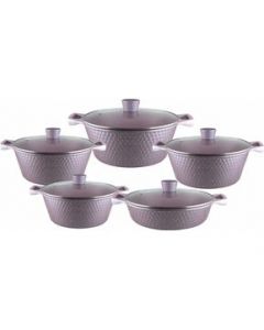 Ollas Cacerolas Cocina 10pz Antiadherente July D&DiacriticalAcute; Luxe MORADO